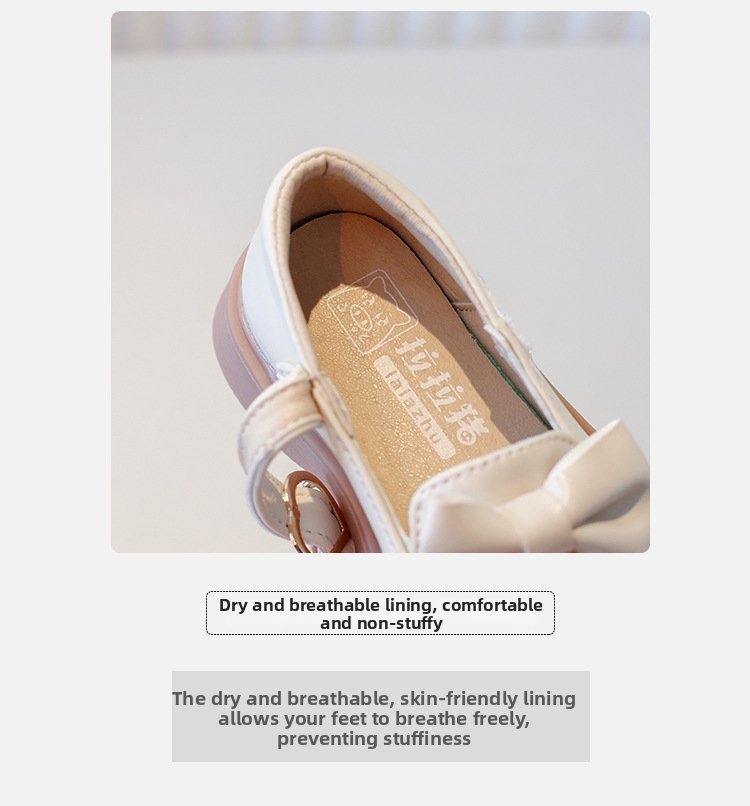 Mädchen Mary Jane Ballerinas Mit Schleife Weiche Schuhlsohle_voghion.com