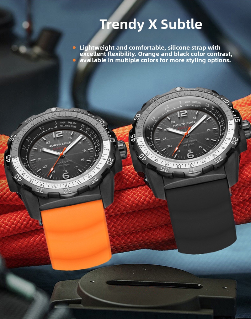 Reloj deportivo hombre impermeable solar smartwatch_voghion.com