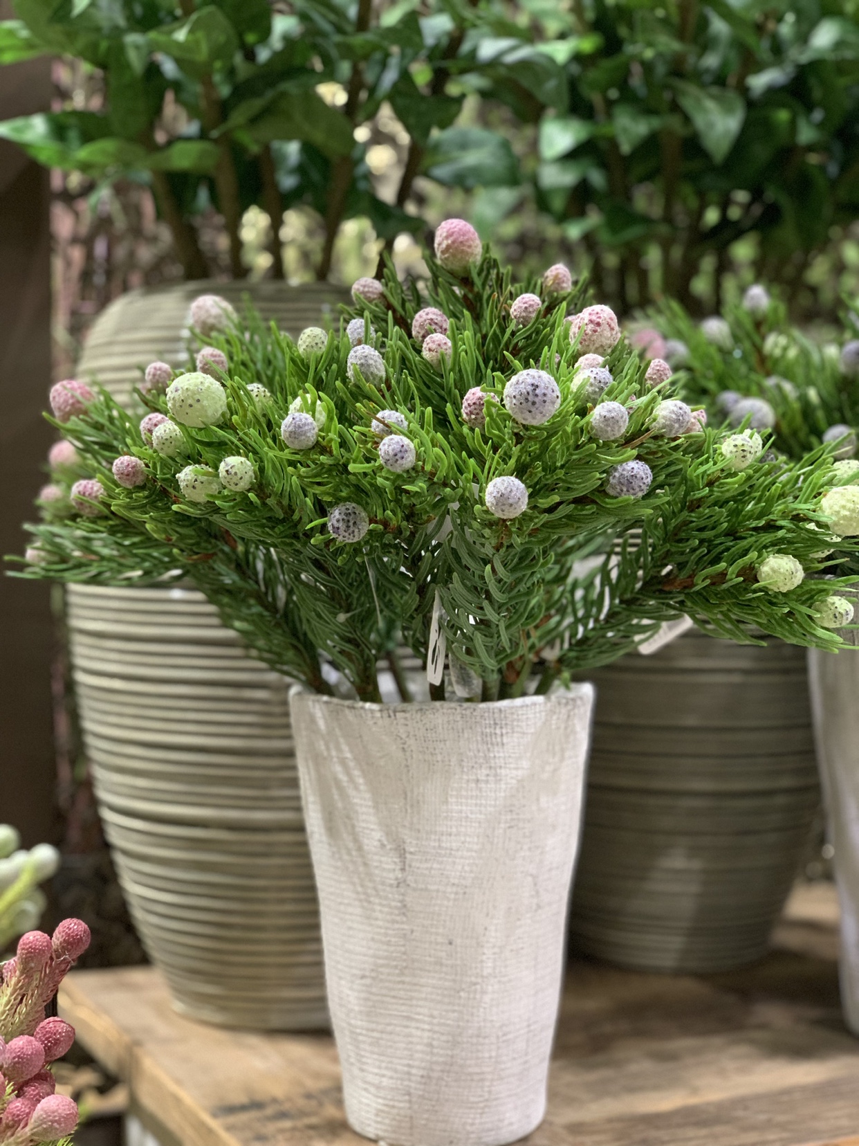 Simulated Football, Fruit Tree Cones, Pine Needles, Model House Floral Arrangement Materials and Ornaments