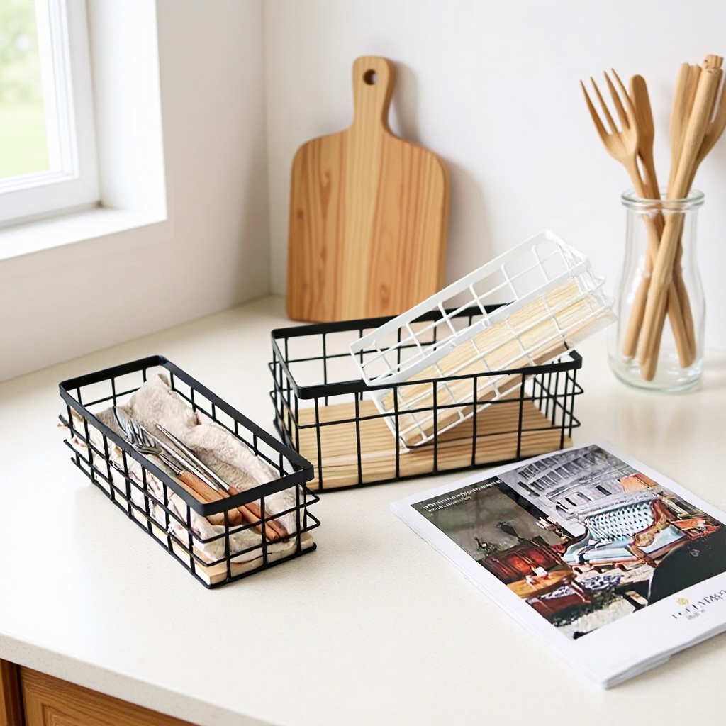 일본식 보관 프레임 철 보관 상자 화장품 마무리 욕실 데스크탑 벽걸이 랙 벽걸이 벽걸이 마무리