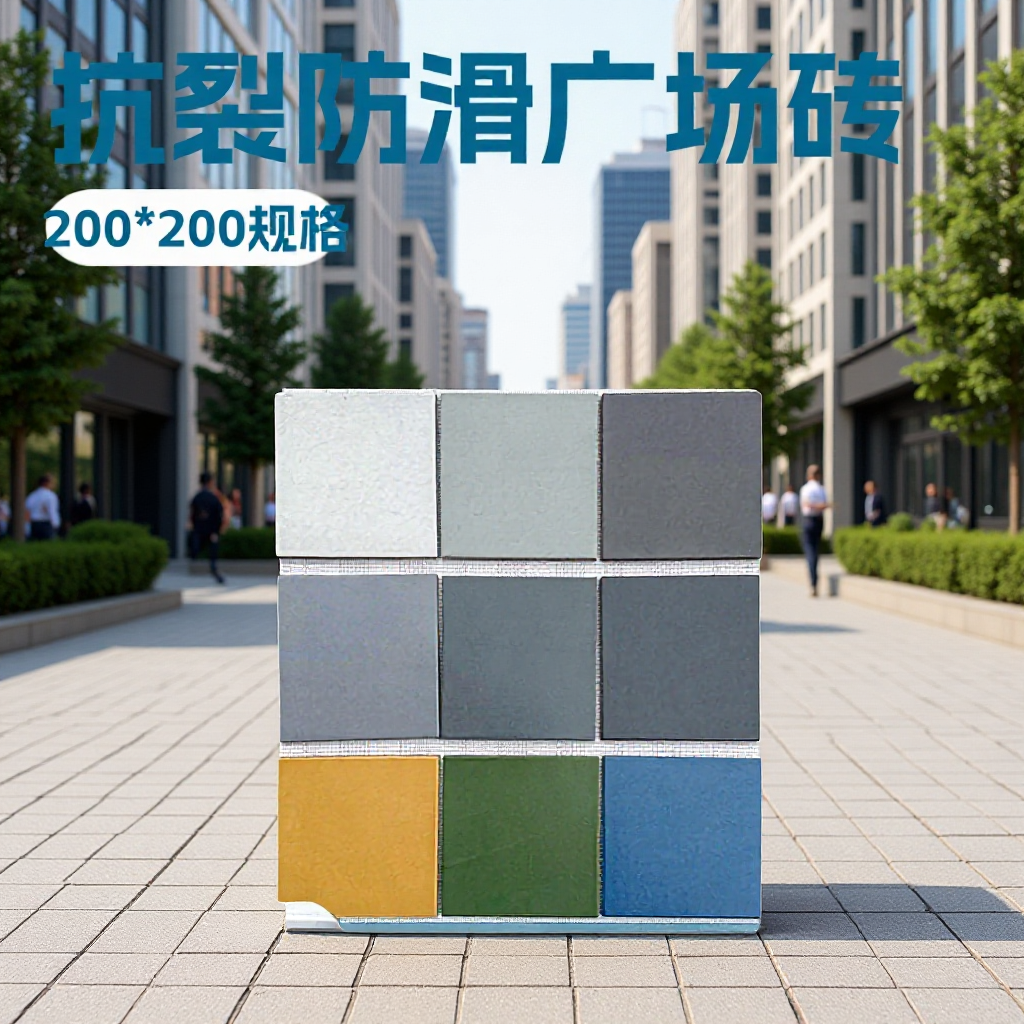 Anti-Crack Square Tiles 200*200 Supermarket Floor Tiles Roof Tiles Outdoor Repair Shop 4S Store Floor Tiles Quartz Tiles