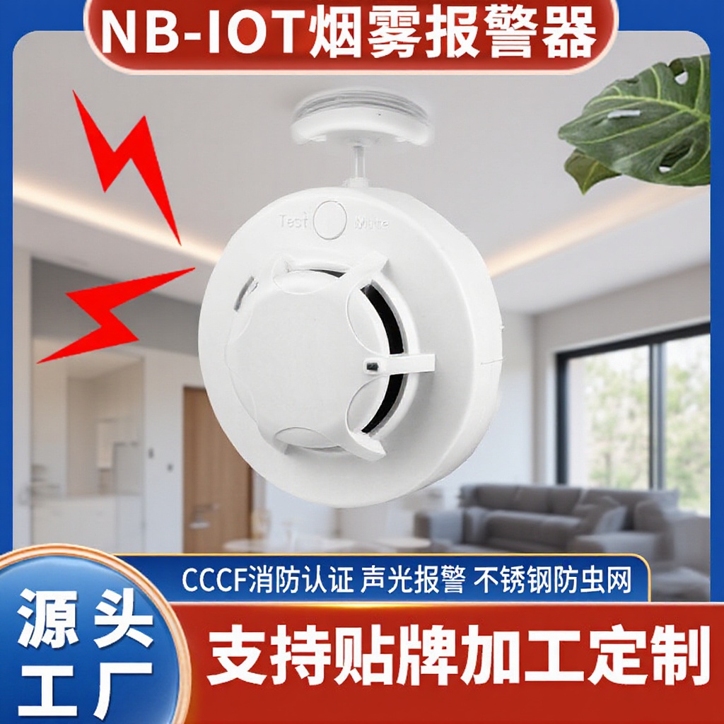 Customized Nb-Iot Smart Smoke Detector Fire Professional Certified Fire Detection Iot Smoke Alarm Factory