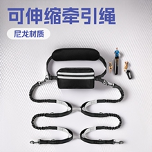 亚马逊跨境腰包宠物套装跑步遛狗牵绳狗狗伸缩牵引绳宠物牵引绳