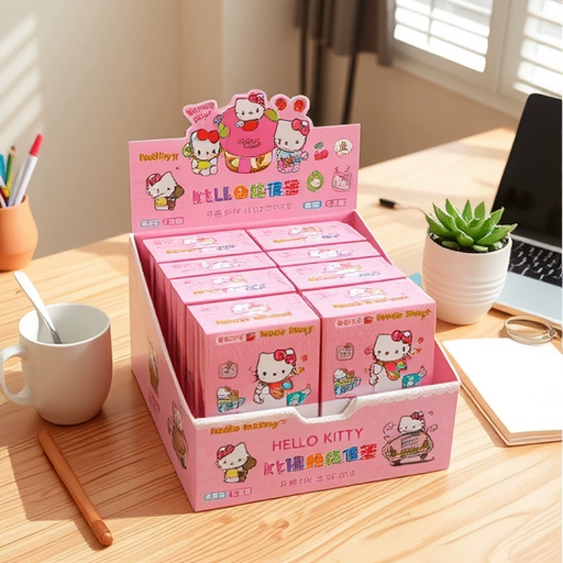 Новая выдвижная цветная страница с липкими заметками Sanrio, милая студенческая красивая наклейка для канцелярских принадлежностей