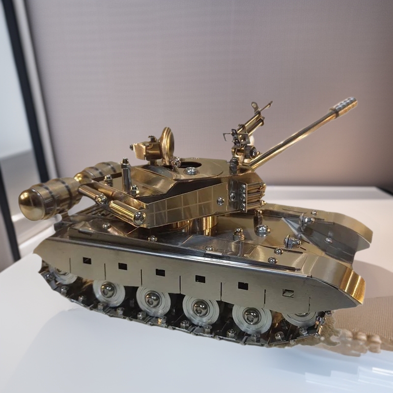 不锈钢A99式主战坦克模型金属铁艺合金摆件军迷收藏工艺礼品