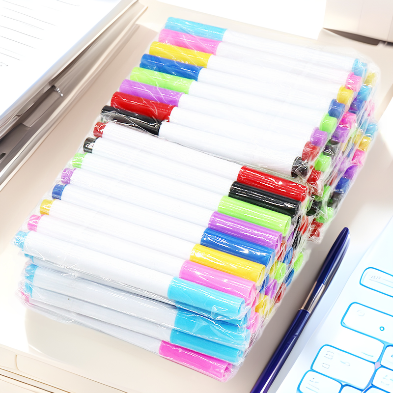 Wholesale Whiteboard Pens, Erasable Doodle Pens, Opp Bagged, 8 Colors, Small Marker Pens, Easy to Erase, Creative Stationery