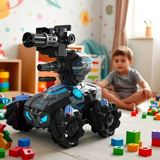 Children's remote control car can launch water bomb gesture induction tank four-wheel drive off-road Boy Light toy car wholesale