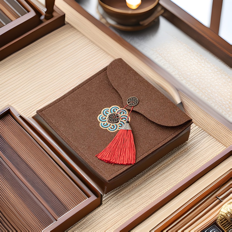 New Pu'er tea cake white tea cake packaging bag fabric packaging gift box simple elegant portable customizable logo New Pu'er tea cake white tea cake packaging bag fabric packaging gift box simple elegant portable customizable logo