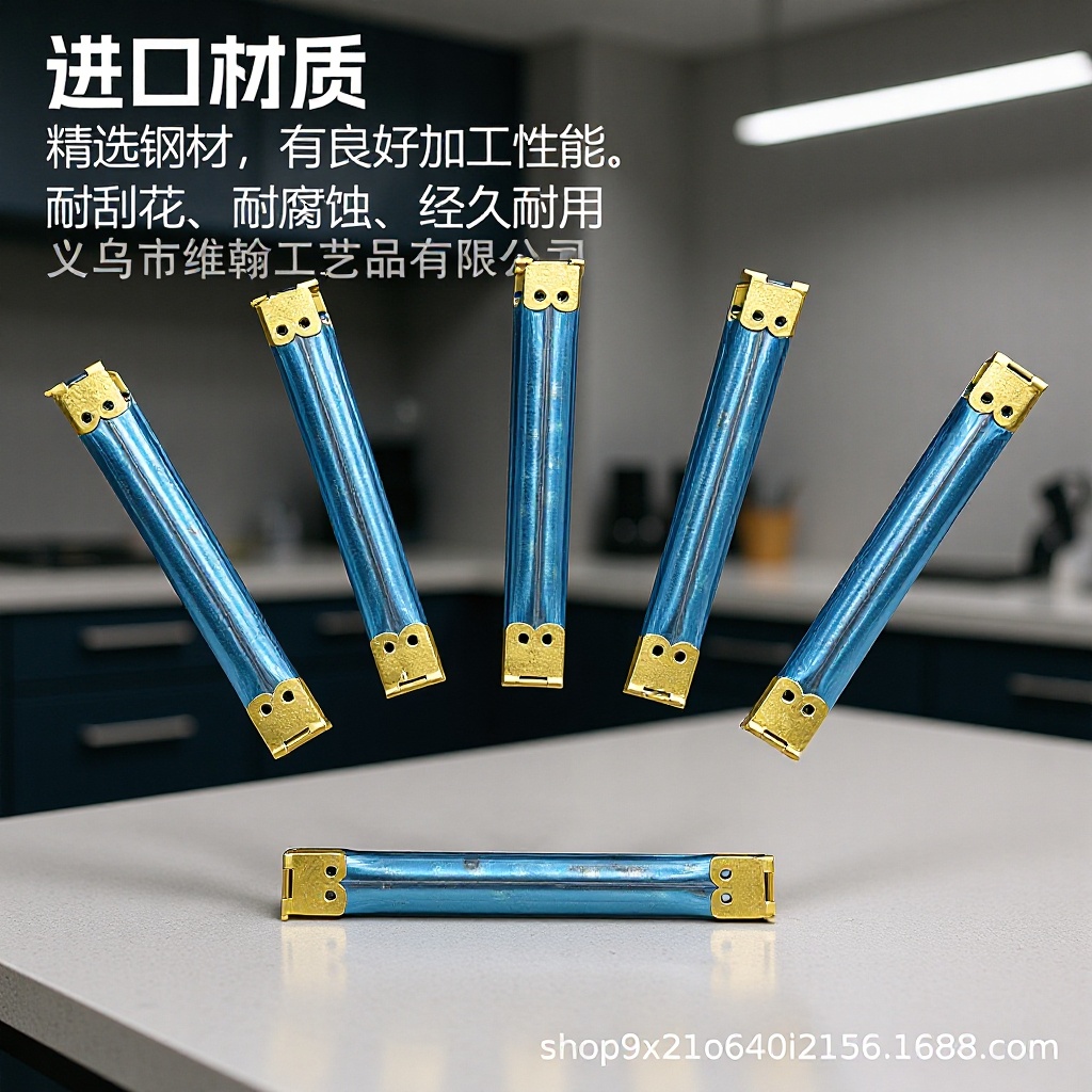 金色弹片口金 金属弹片口金包 DIY开口包配件 合叶弹片 束口包