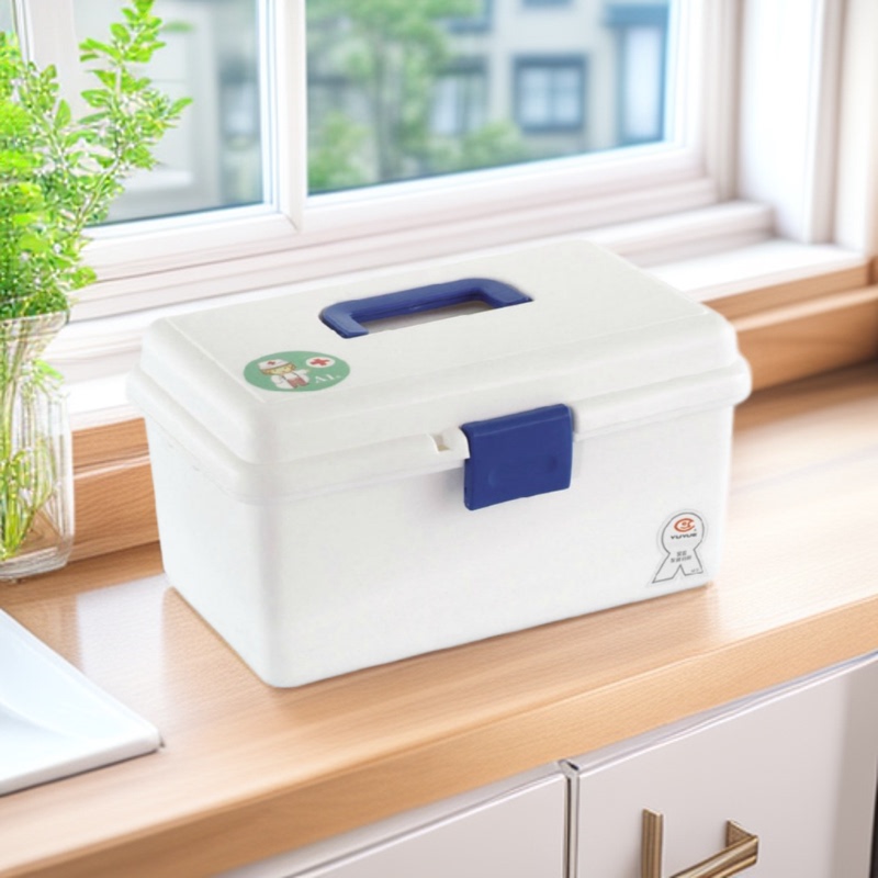 Yuyue Medical Family Health Care Medicine Box Outdoor Ai-Type Household Double-Layer Six-Compartment Dormitory Medicine Box Medicine Storage Box Yuyue Medical Family Health Care Medicine Box Outdoor Ai-Type Household Double-Layer Six-Compartment Dormitory Medicine Box Medicine Storage Box