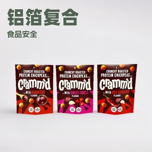 Cross-border Food Packaging Bag Chickpea Snack Bag Self-standing Bottom Aluminum Foil Bag Composite Film Plastic Food Bag