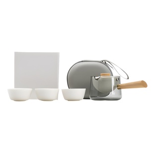 Travel Tea Set suit Convenient Outdoor Express Cup Side Glass Lazy Automatic Tea Maker