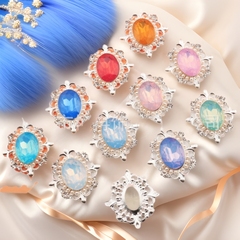 2025 新菱形パールダイヤモンドバックル合金プロテインヘアアクセサリージュエリーアクセサリー衣類バッグ装飾材料