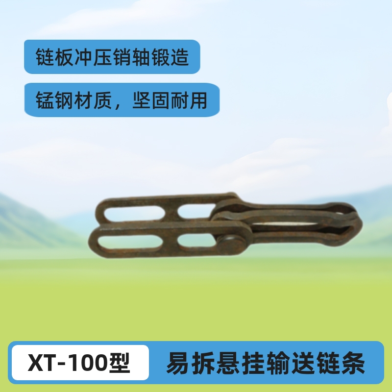 XT-100型老式无铆链涂装悬挂输送链条 冲压易拆链