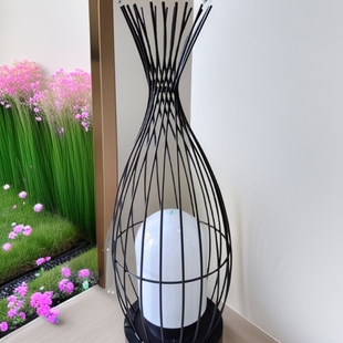 New Chinese Style Lawn Lamp Wrought Iron Bird Cage Lamp Outdoor Courtyard Landscape Design Rainproof Garden Villa Yard Decorative Lamp