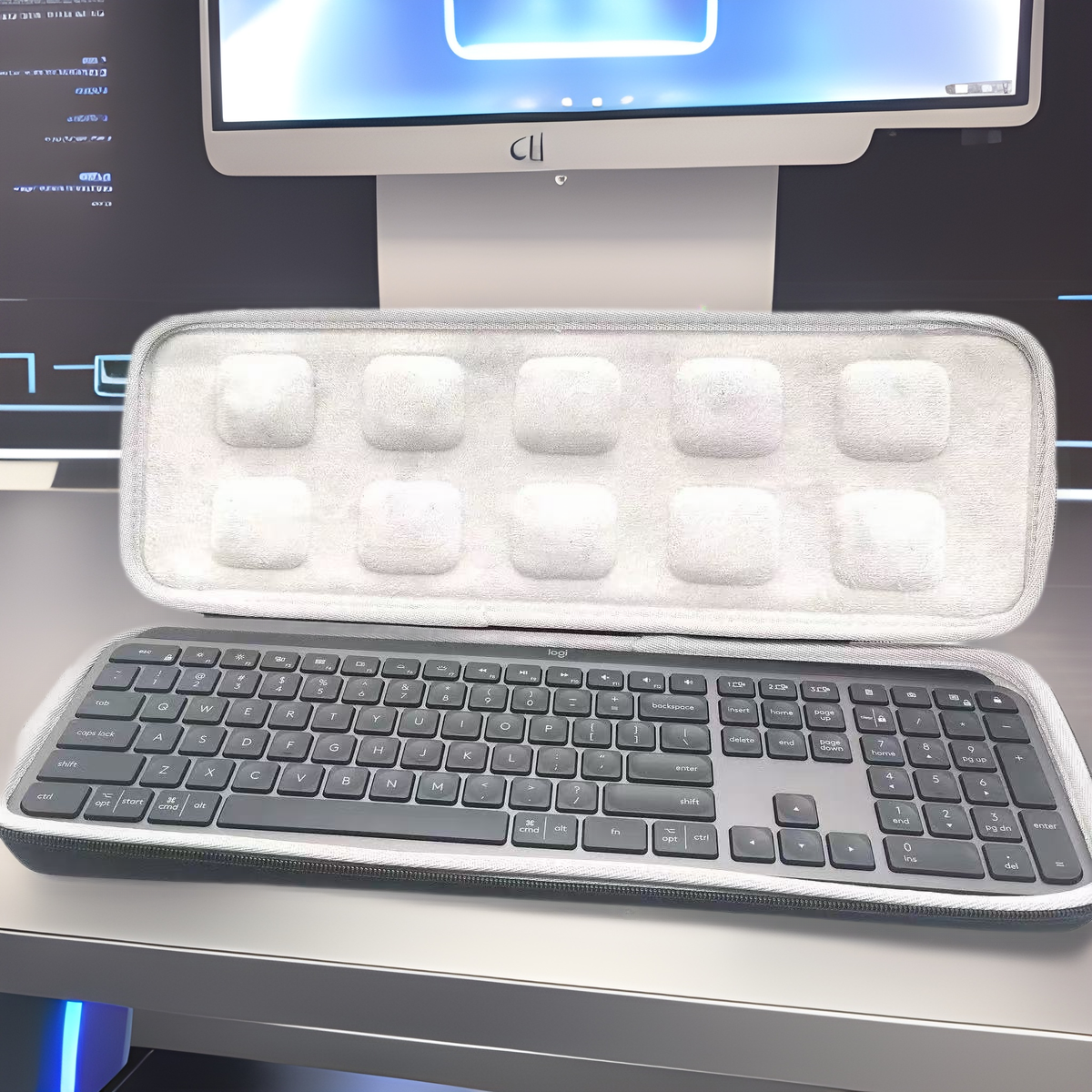 无线罗技G913/G913 TKL / pop keys键盘EVA收纳包防水键盘保护包