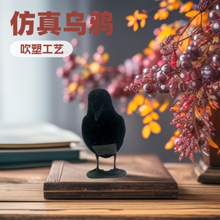 Simulation garden decoration decoration sound Crow cross-border blow molding crafts hunting prey bait bird repellent