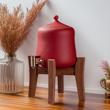 台湾火山石带龙头粗陶储水罐净化储水器家用过滤净水缸陶瓷茶道