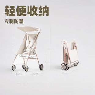 Wholesale Pocket Stroller in Stock, Factory Price Sale, One-Click Folding, Sunshade, Portable Baby Stroller for Moms on the Go