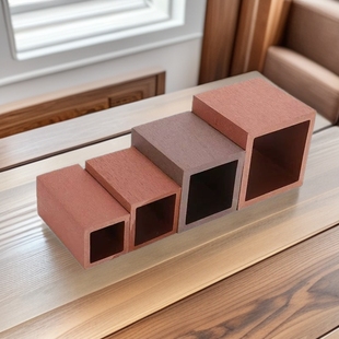 Outdoor Wood Plastic Square Park Guardrail Decoration Courtyard Railing Partition Environmentally Friendly Wood Plastic Column Square Tube