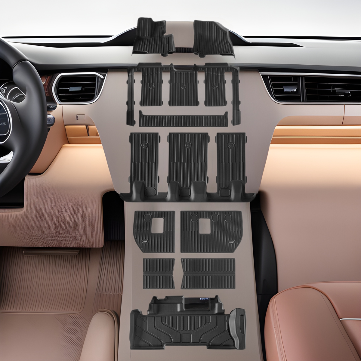 Suitable for Toyota Xena/Grevia SIENNA cross-border all-weather environmental protection and odor-free TPE car mats