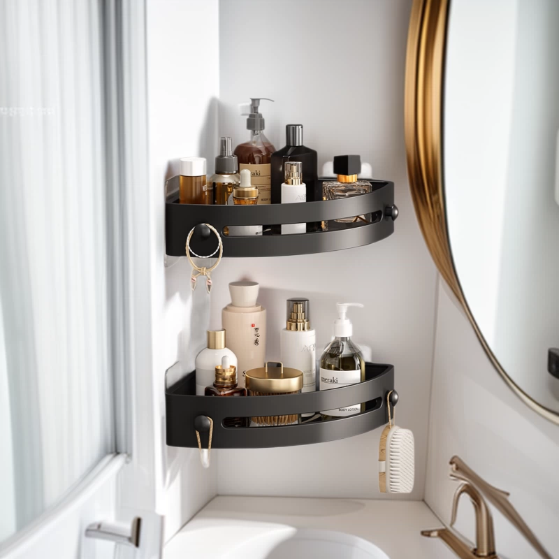 Полка для ванной комнаты штатива для ванной комнаты без перфорации настенная стойка для туалета