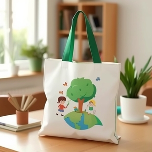 Student hand-held canvas bag custom made wholesale cotton bag printed logo shopping blank in stock canvas bag
