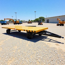 明源牵引式平板拖车 载重4吨 小型平板车 厂区运输车