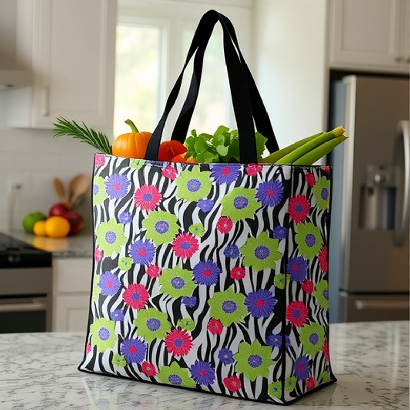 批发印花编织手提袋PP覆膜彩印购物收纳袋子教育培训袋子印logo