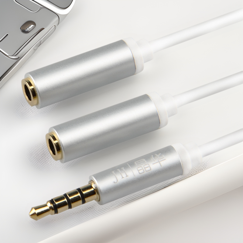 Jinghua Audio Line 3.5mm One-to-Two Audio Line One Male-to-Two Female Audio Line One-to-Two Double Headphone Audio
