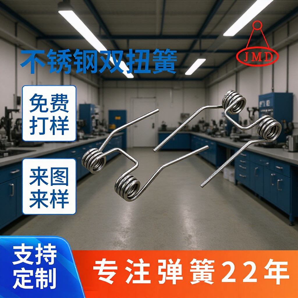 非标加工扭簧灯具双勾不锈钢高弹力机械设备扭力弹簧五金异形