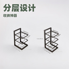 落地式厨房锅具收纳架分层锅架专放收纳厨房架子置物架多层家用柜
