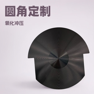 Round square shaped special CD custom manufacturers wholesale oxidation stamping decorative piece profiled chamfer Bevel CD