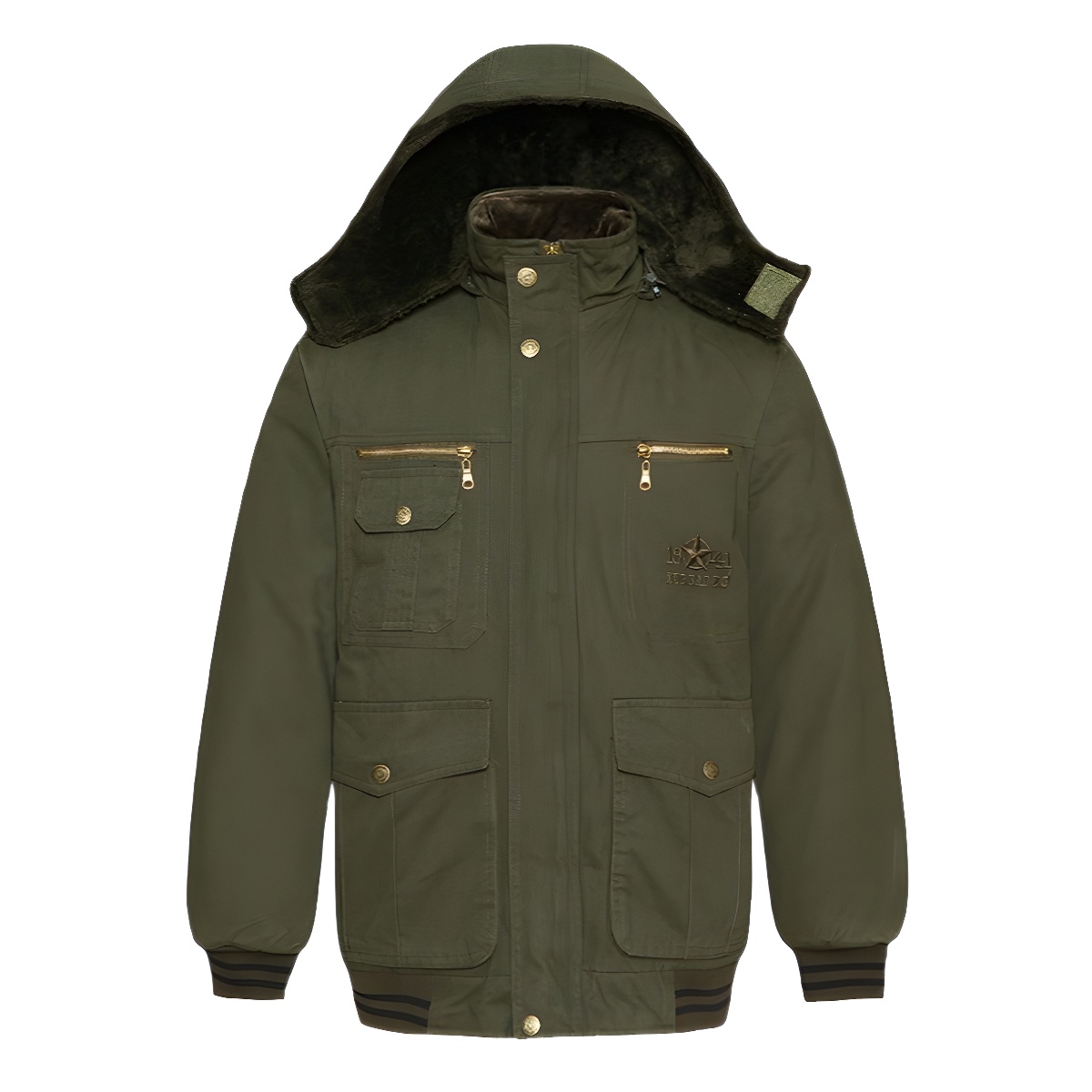 冬季加绒棉衣外套劳保户外工作服军绿色男士棉服迷彩棉袄迷彩作训