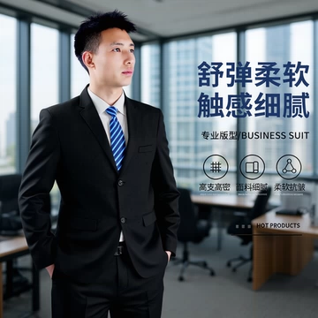 定制男士西服套装 男士职业正装高级商务休闲西装 导购商场前台
