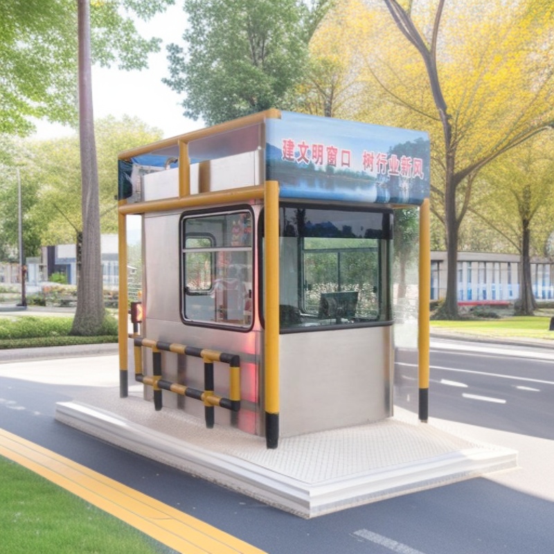 供应道路收费岗亭 一体式高速公路收费岗亭 来图来样制作厂家直供