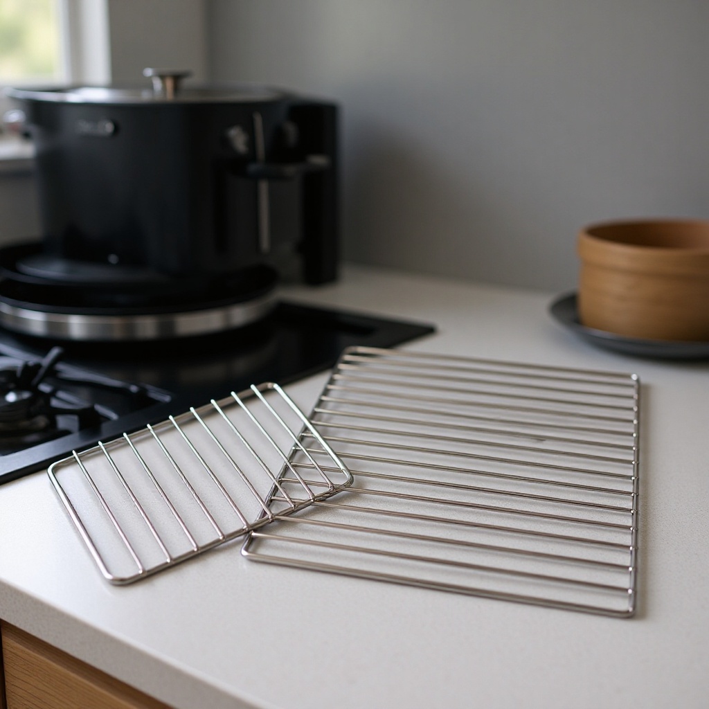 Rejilla de Enfriamiento para Barbacoa de Acero Inoxidable, Rejilla de Drenaje de Aceite para Barbacoa, Rejilla de Enfriamiento para Hornear, Rejilla de Drenaje de Aceite, Rejilla de Secado para Hornear, Modelo Personalizado.