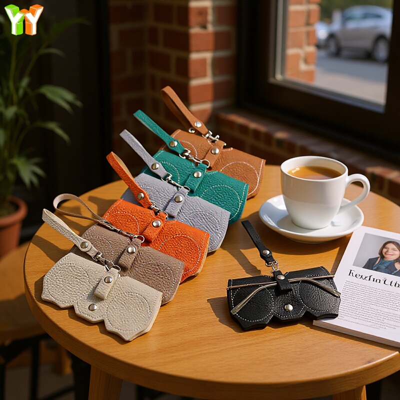 Portable Leather Sunglasses Case, Stylish Sunglasses Holder, Fashionable Storage Bag for Prescription Glasses Portable Leather Sunglasses Case, Stylish Sunglasses Holder, Fashionable Storage Bag for Prescription Glasses