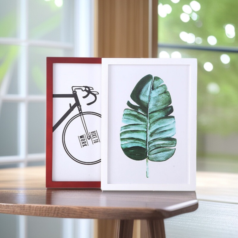 Solid Wood Picture Frames Wholesale, Framing Puzzle Frames, Picture Frames for Display, DIY Printing, Wooden Picture Frames, 7-Inch Air Plant Picture Frames