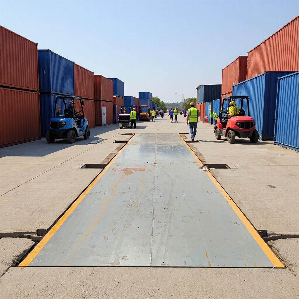 衡阳120吨u型钢电子地磅混凝土车使用3x12m全新无盖板汽车地上衡