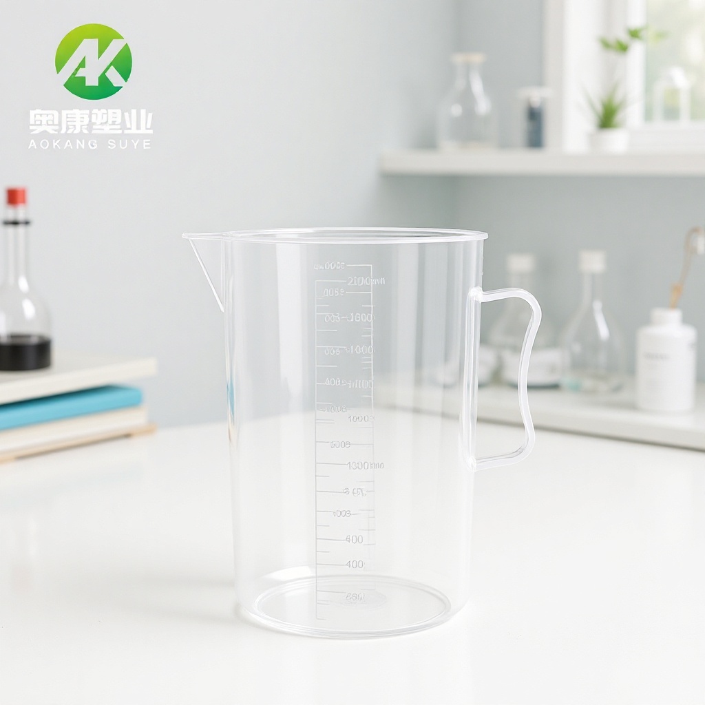 现货2000ml塑料量杯pp带手柄带刻度透明量杯2000毫升液体测量杯