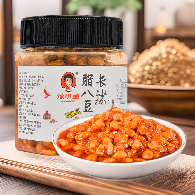 辣小董长沙腊八豆农家自制豆豉湖南特产风味黄豆酱香辣下饭菜腌菜