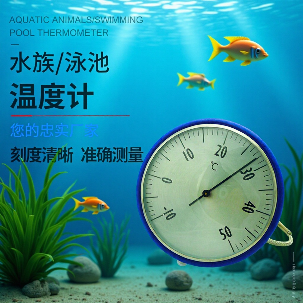 TFA指针式304不锈钢可测-10~50℃水族泳池温度计鱼池测量水温