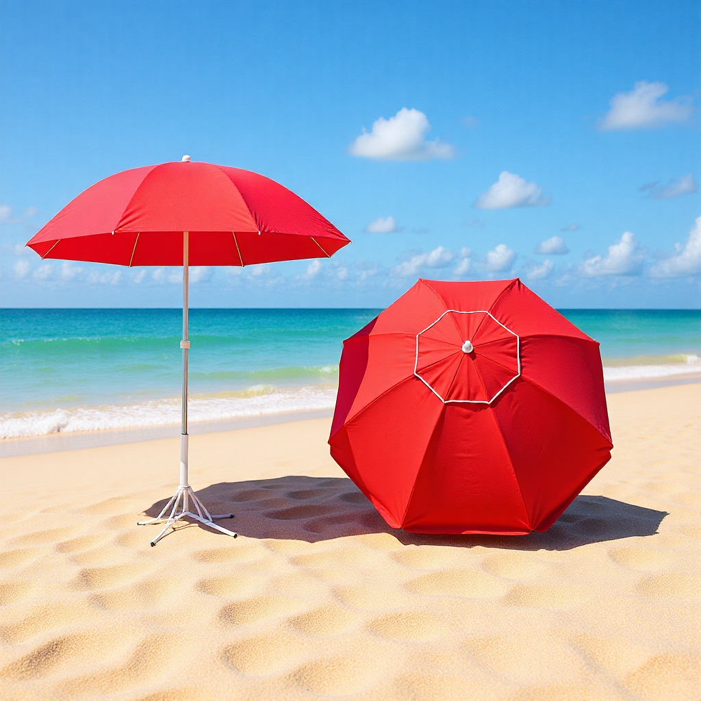 Outdoor Sunshade, Beach Round Umbrella, Sun Umbrella, Stall, Windproof and Rainproof Courtyard Umbrella, Wholesale Advertising Gift Umbrella