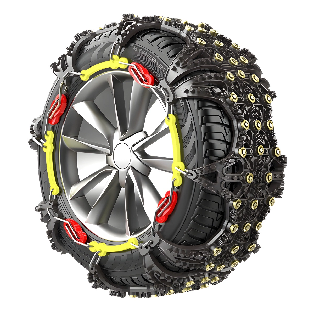 Rubber non-slip universal electric car, harmless tires, winter chain
