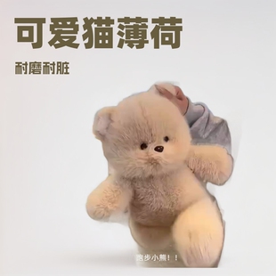 Running Bear Doll Running Series Three-Colored Cat Doll Stuffed Toy Sleeping Hug Birthday Gift for Girls
