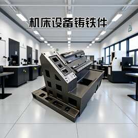 龙门机床设备铸铁件消失模树脂砂球铁立柱压铸机底座床身消失模