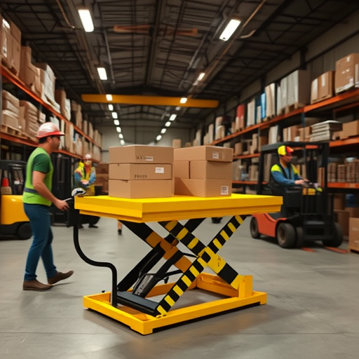 MJ-H1001 fixed hydraulic lifting platform (1000kg single shear) automatic electric lift lifting platform