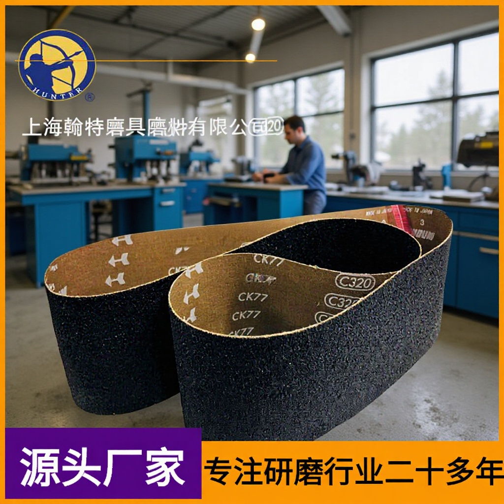 RIKEN软木砂带 CK77金属不锈钢锆合金表面纹路修饰镜面抛光