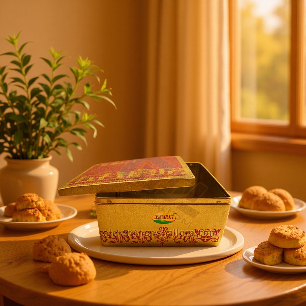 源头厂家 优惠供应精美马口铁ML-3074月饼盒 糖果盒 食品盒